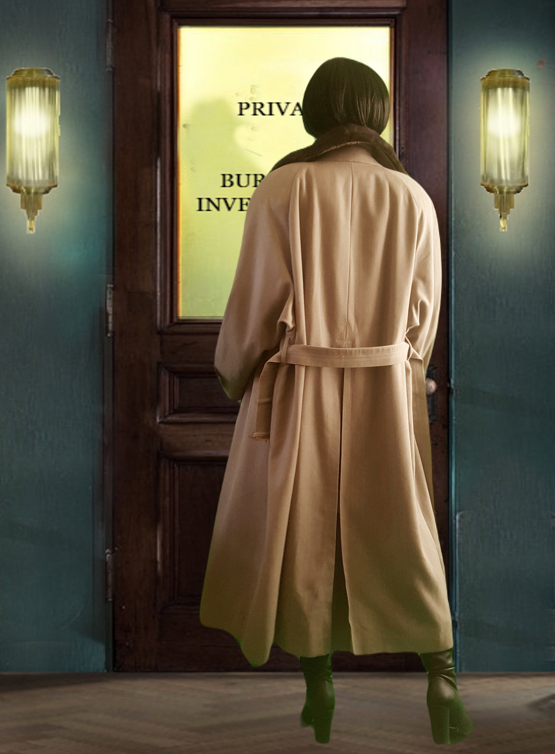 archive grunge jacket trench coat fade