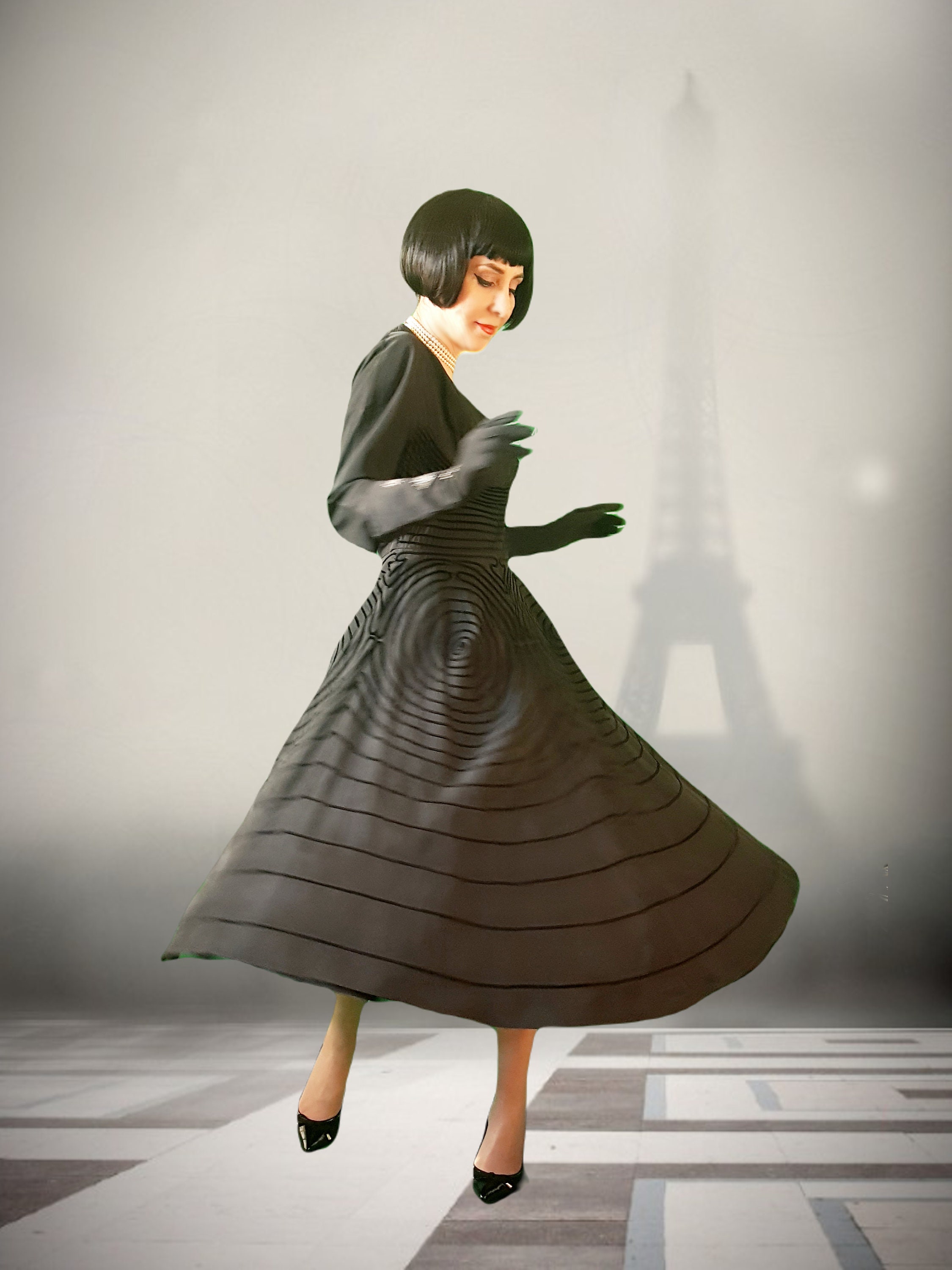 Spellbinding, True Vintage Magical 1940s/50s Silk Taffeta