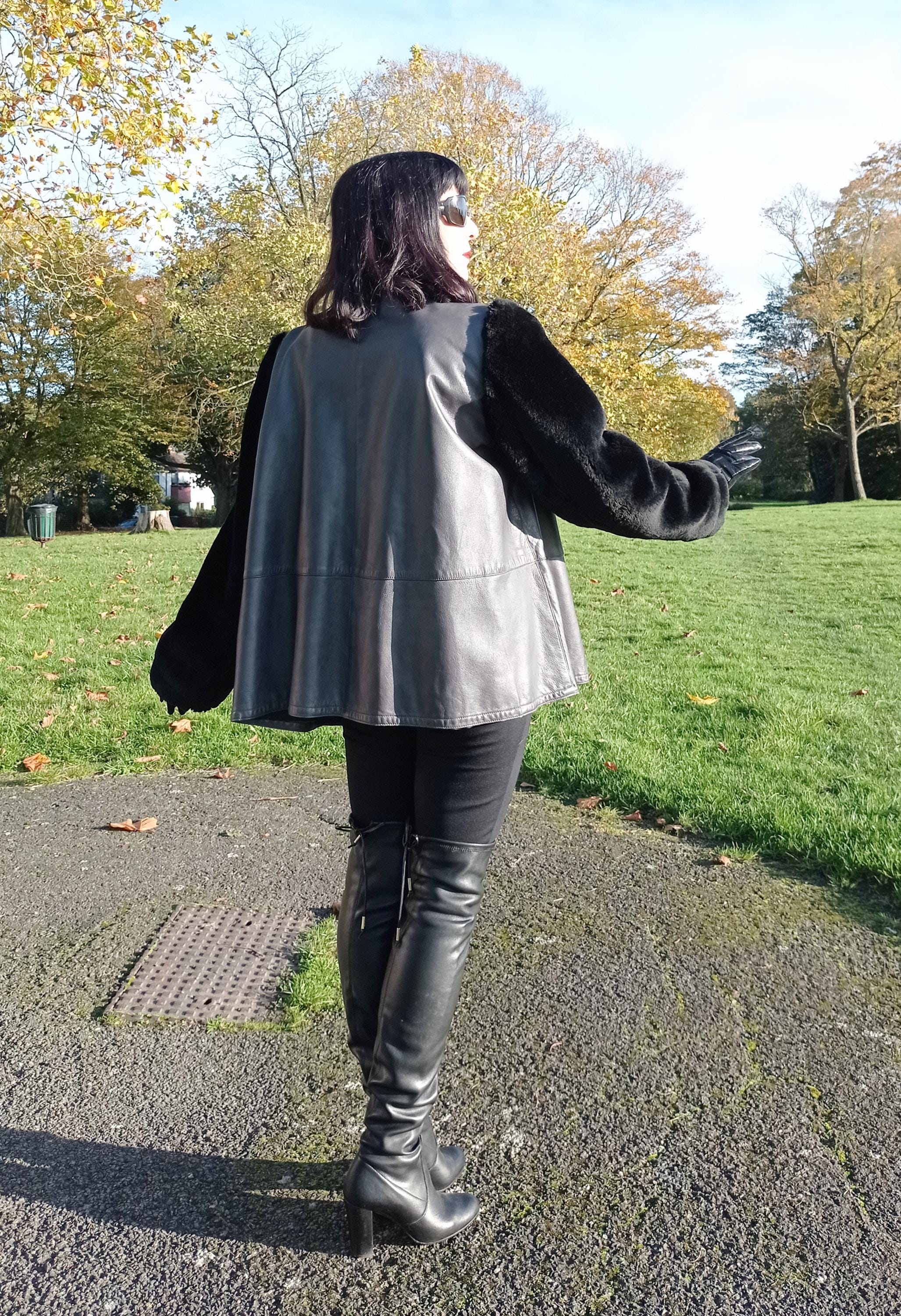 Vintage SICONS 1970s 1980s Armani Connection Leather Shearling 