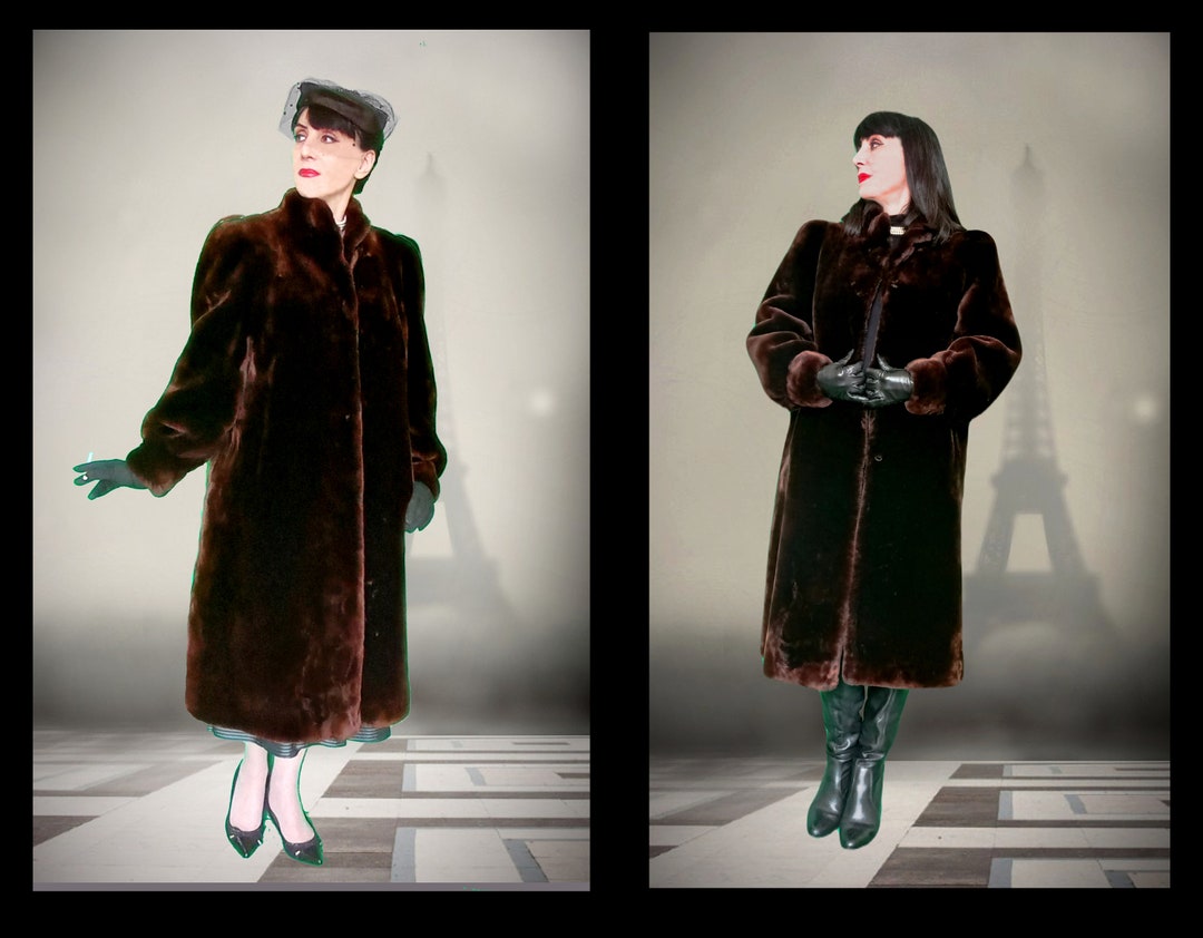 ハ*オ様 90s vintage real mouton half coat vintage mouton fur coat, Long, 3 Button With Pockets | eBay