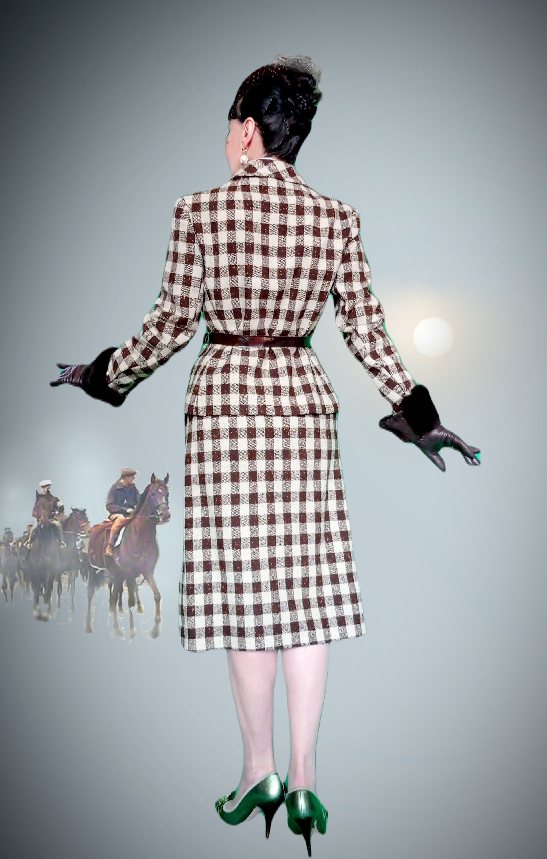 Vintage Classic Windsmoor Suit Jacket Pencil Skirt 1940 50s Vintage Classic Windsmoor Suit Jacket Pencil Skirt 1940 50s