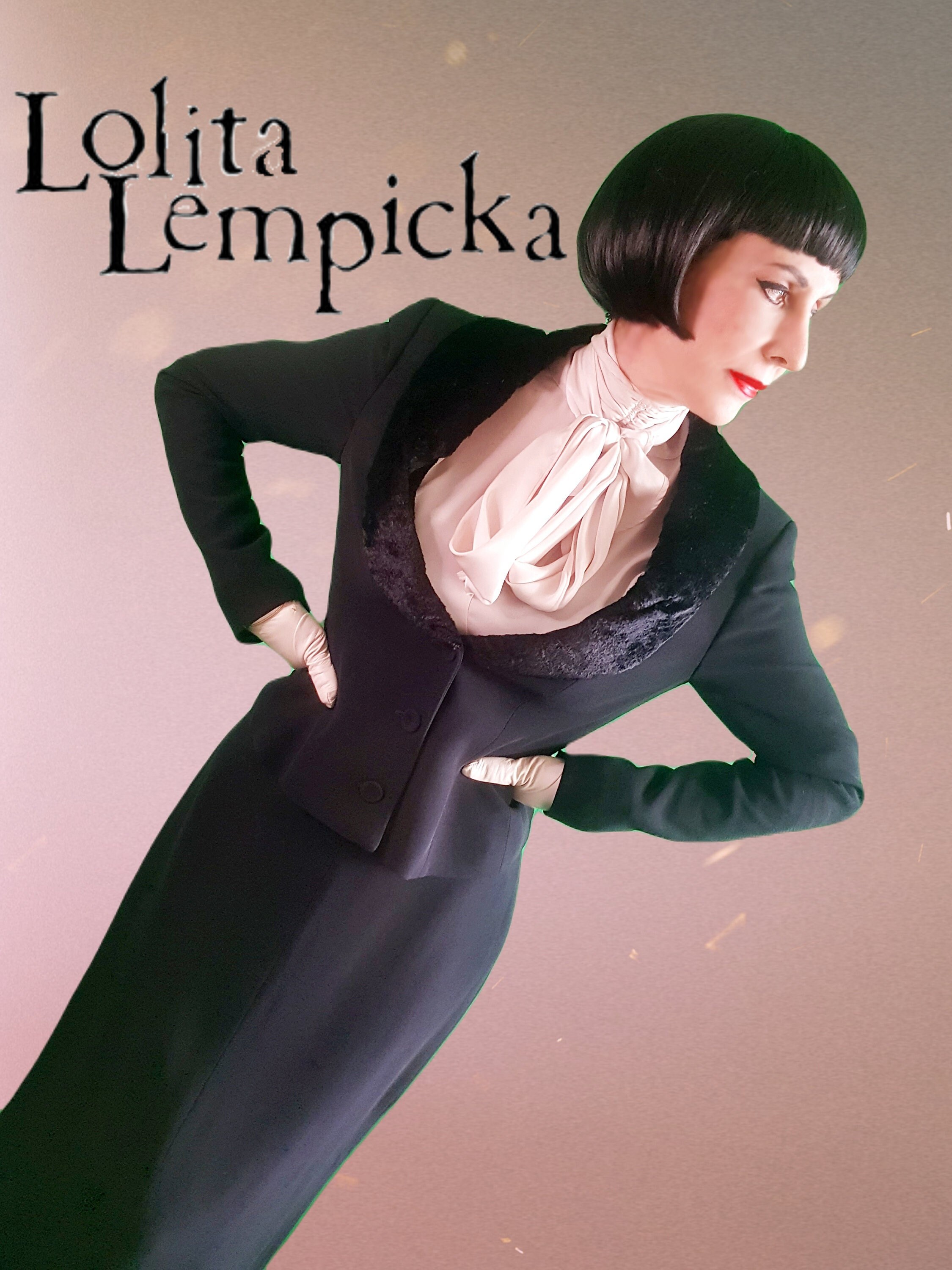 Vintage 1990s Lolita Lempicka Black Long Maxi Skirt Suit Vintage 1990s Lolita Lempicka Black Long Maxi Skirt Suit