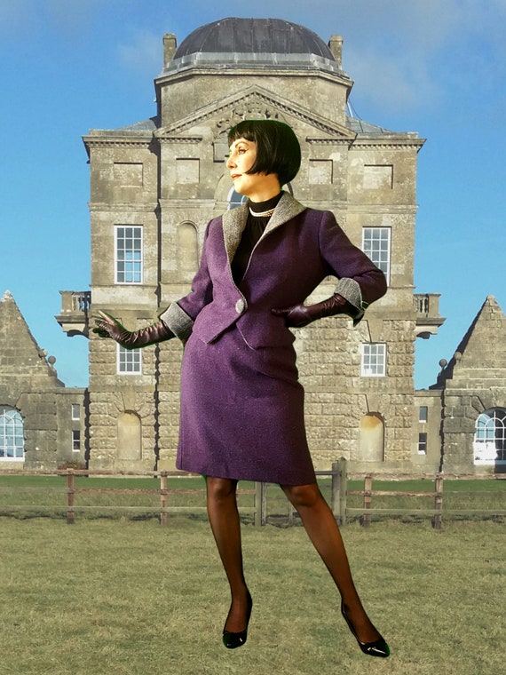 Tweed with a Twist! Quirky Purple Harris Tweed, h… - image 9