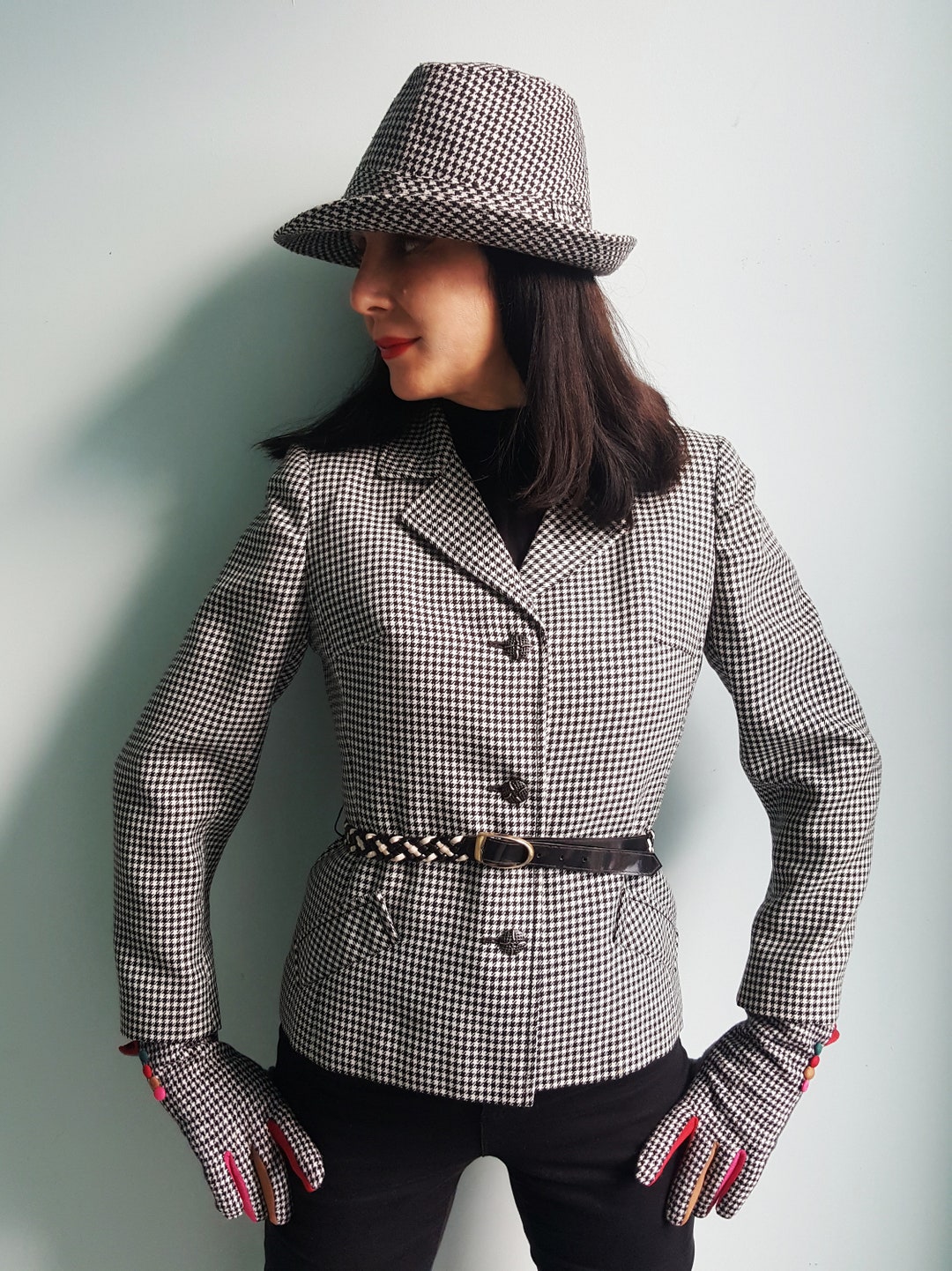 ジャケット・アウター Jieda HOUND'S TOOTH OVER COAT JieDa - [ラスト1点] OVER JACKET | GRAY | ジャケット | NapsNote