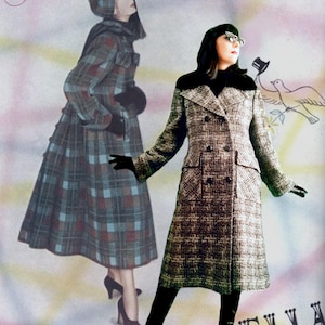 May include: Two women wearing different plaid coats. The woman on the left is wearing a blue, green, and red plaid coat with a hood. The woman on the right is wearing a brown and black plaid coat with a double-breasted closure. The text "It's a dream" is written in pink cursive at the top of the image. The text "ZARELLA" is written in black at the bottom of the image.
