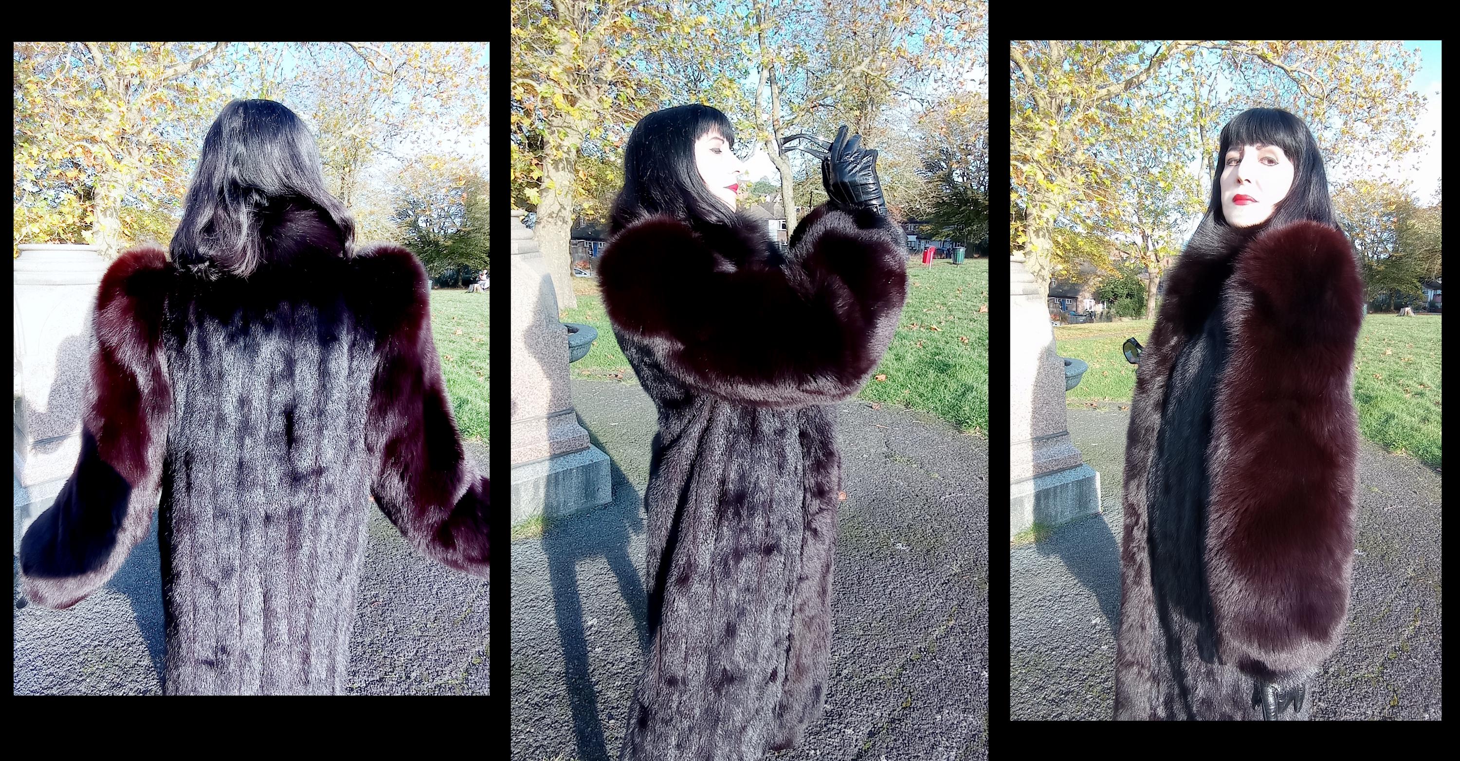 ★ちょいレア　futra FST400SV ウエンジネック　アッシュボディ Vintage 1980s or Late 1970s Black Mink & Huge Fox Sleeves Tuxedo