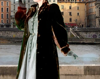 Italy製 80s~90s Vintage Mouton Coat Italy製 80s~90s Vintage Mouton Coat