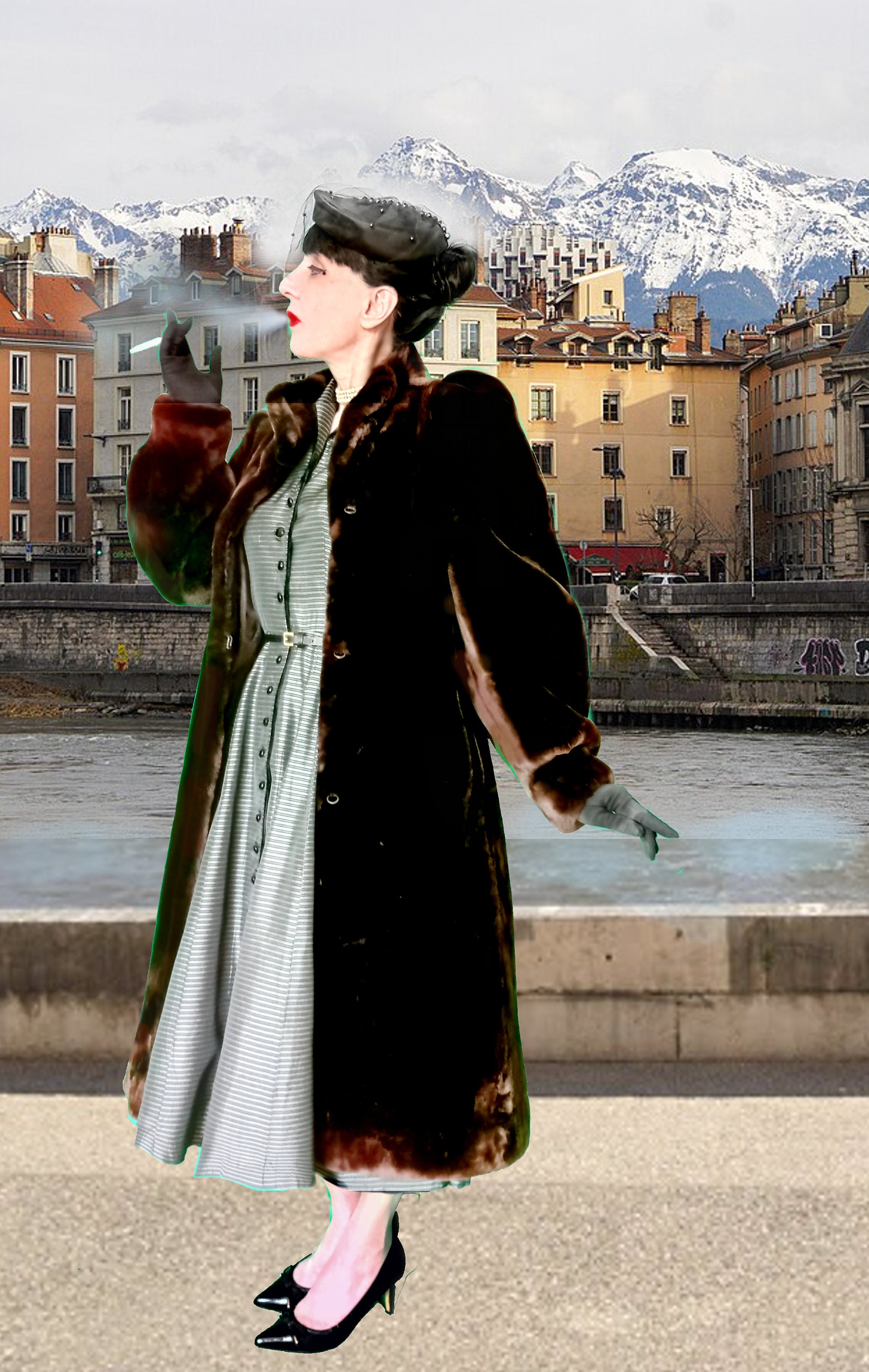 vintage mouton fur coat, Long, 3 Button With Pockets | eBay