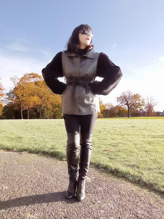 Vintage SICONS 1970s 1980s Armani Connection Leather