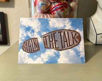 Walk the talk - We have come to believe He would like us to keep our...  • Anniversary Cards • 6 per pack! • approx. 7" x 5" 2-sided card