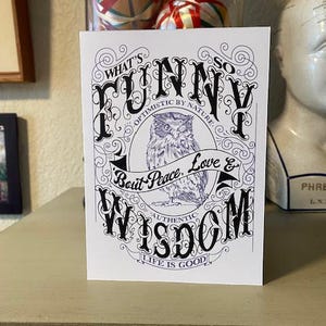 What's so lustig am Thema Peace, Love & Wisdom • 6er Pack Genesungskarten