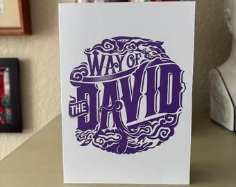 Way of the DAVID • Recovery Anniversary Card • approx. 7" x 5" folded card • 6 pack!