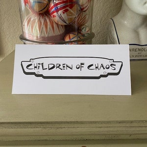 children of chaos • 6  pack of cards  • 4&quot; x 9&quot; • 6 cards to a pack