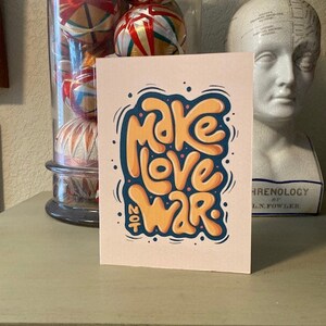 Make love not war • 6er Paket Genesungskarten • 13cm x 18cm