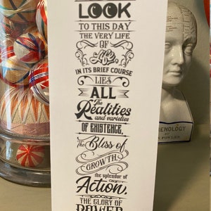 Proverbe sanskrit • Carte d'anniversaire de rétablissement • 4 x 9 po. - Recto verso