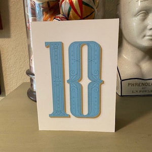 10º aniversário • Cartão de recuperação • 5" x 7" • envie-me uma mensagem se quiser mais