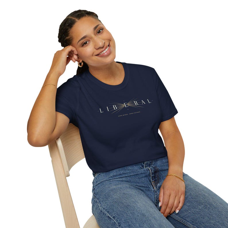 Liberal - Open minds. Open futures. • T- Shirt image 4