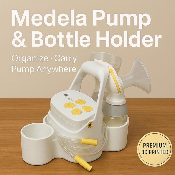 Medela Breast Pump and Bottle Holder - Reduce the Mess - Carry Everything with One Hand