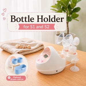 Bottle Holder for Spectra Breast Pump - Fits All S1 S2 Versions - Organize Your Space and Simplify Your Pumping Journey - Functional Design