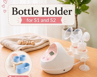 Soporte para biberones para extractor de leche Spectra - Compatible con todas las versiones S1 y S2 - Organiza tu espacio y simplifica tu experiencia de extracción - Diseño funcional