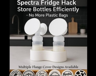 Spectra Flange Cover and Bottle Holder - Refrigerator Hack - Store Bottles Efficiently - No More Plastic Bags