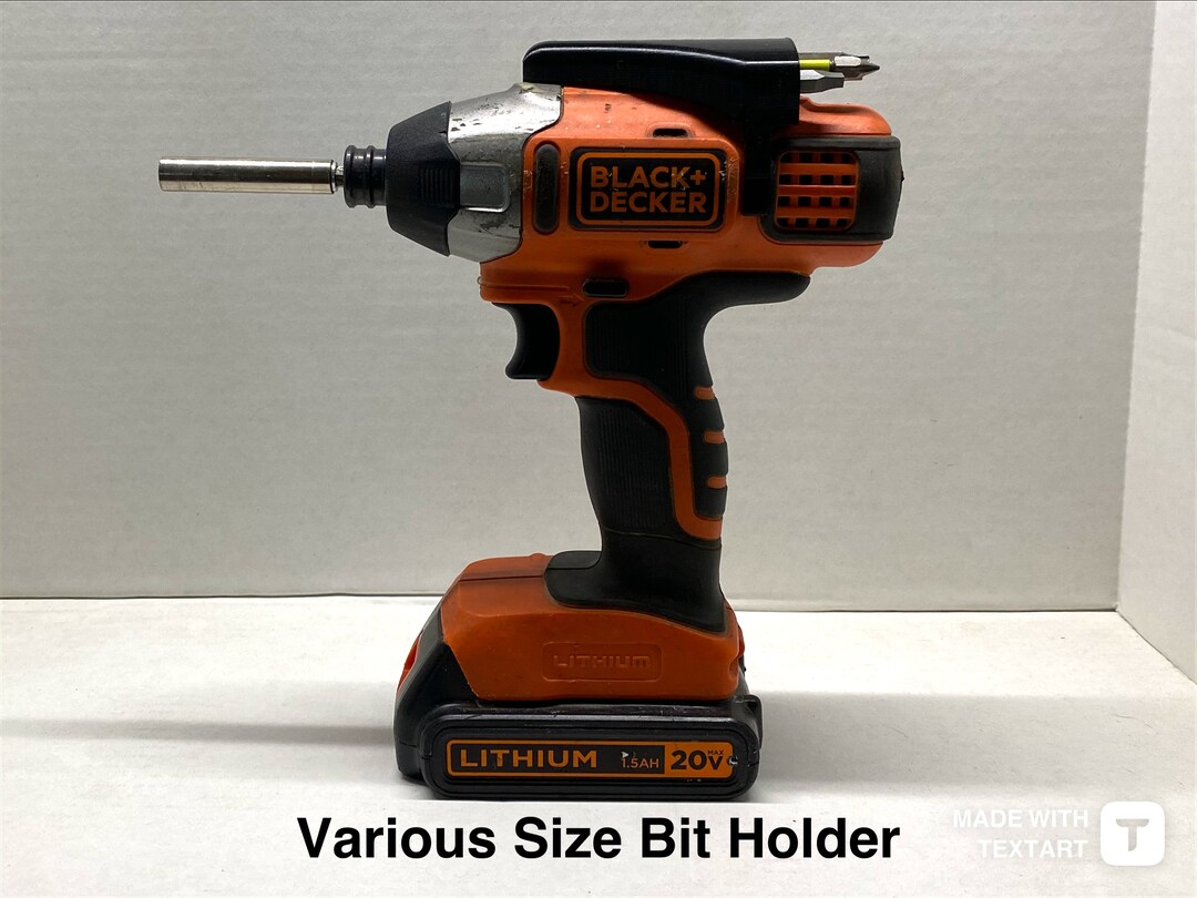 Bit Caddy for Black and Decker Impact Driver Etsy