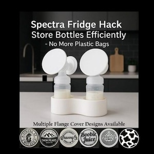 Spectra Flange Cover and Bottle Holder - Refrigerator Hack - Store Bottles Efficiently - No More Plastic Bags