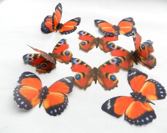 Apliques de seda de mariposa de ojo de pavo real con diamantes de imitación para decoración artesanal de boda, suministros de fabricación de joyas, 10 Uds.