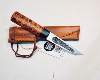 forged knife "yakut", bushkraft knife, handmade knife, D2 steel