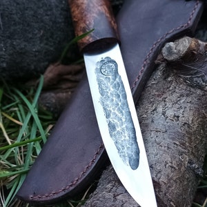 Handmade Knife Yakut, hand forged knife, fishing knife, hunting knife D2.