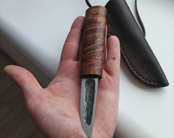 Small Yakutian knife, forged steel D2