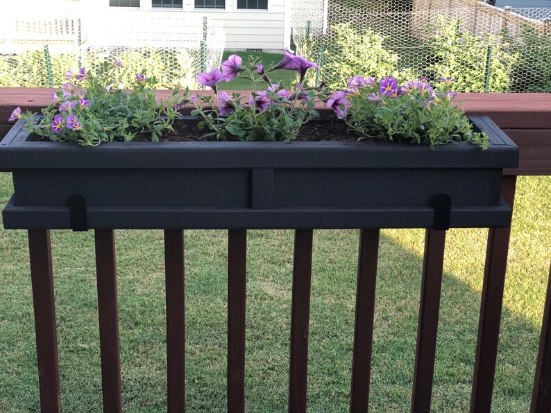 Wooden Hanging Planter Box Etsy