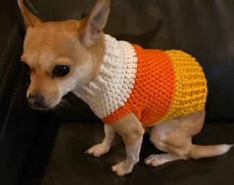 Candy Corn Dog Sweater Available in 4 sizes