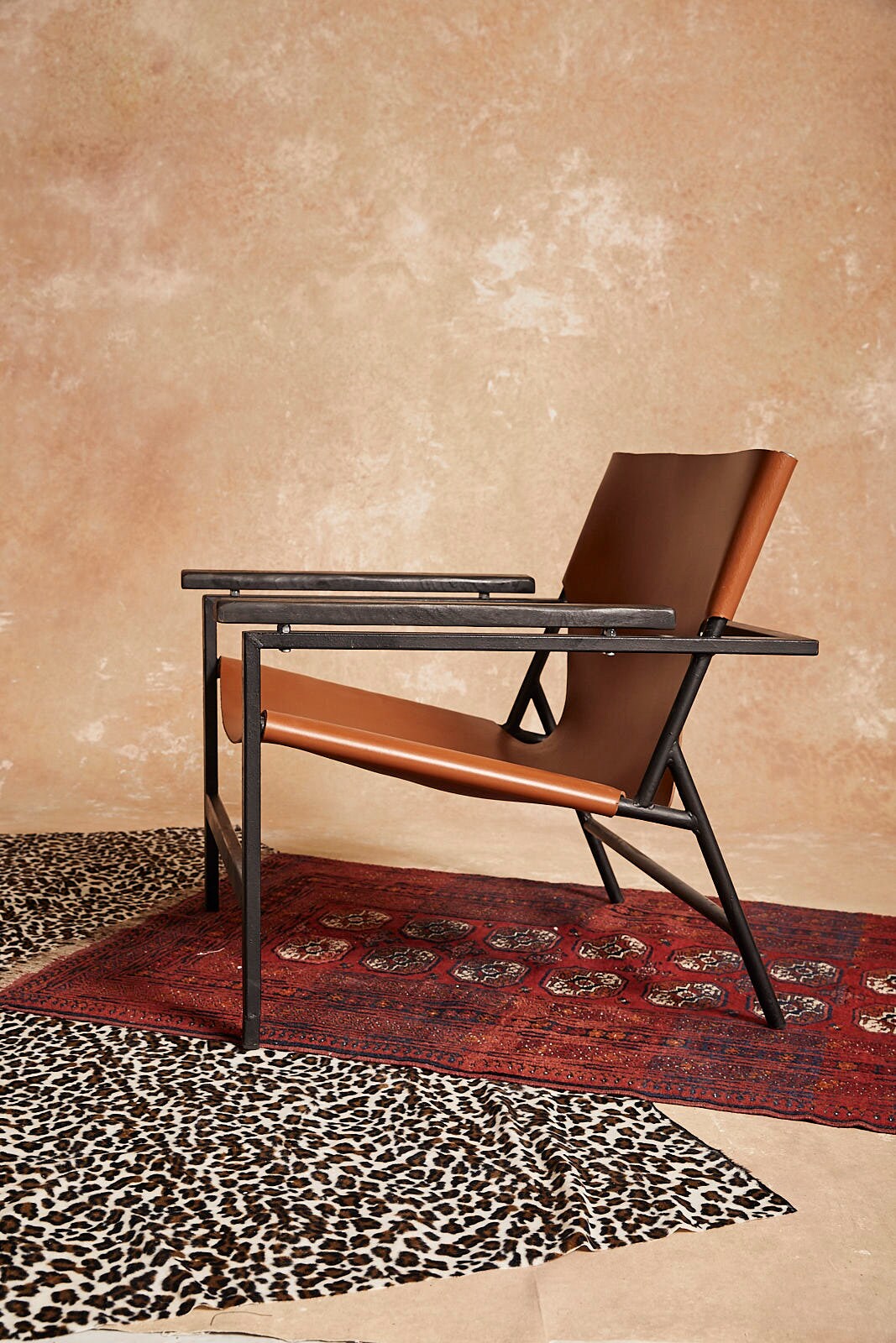 Leather Sling Chair Etsy