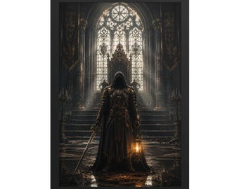 Framed photo paper poster