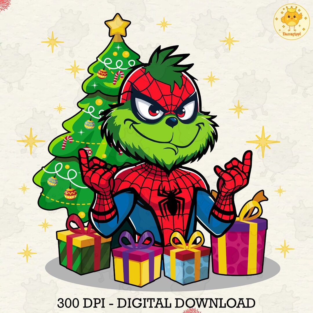 Superhero Christmas PNG, Boys Christmas Shirt Png, Superhero Green Mean