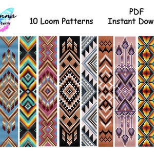 Bead Loom Pattern Native Inspired LOOM Bracelet Patterns Set 