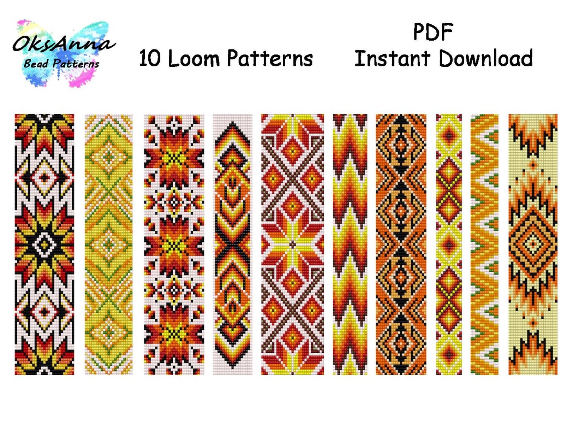 Loom Bracelet Pattern Bead Bracelets Kit Beading Loom Kit Etsy