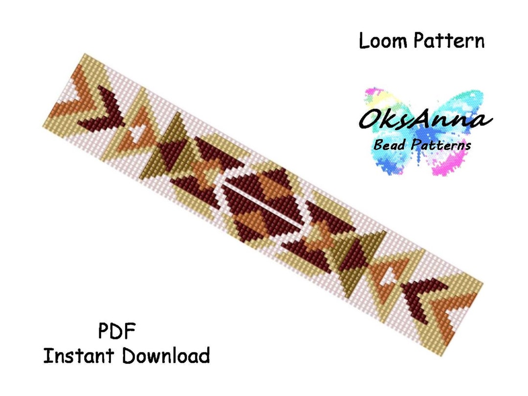 Beading Bracelet Pattern Loom Bracelet Miyuki Pattern Beading Pattern Seed Bead Pattern Loom