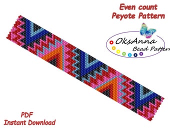 pdf instant download Patricks Day pattern Peyote bracelet patterns Peyote bead patterns Even peyote pattern