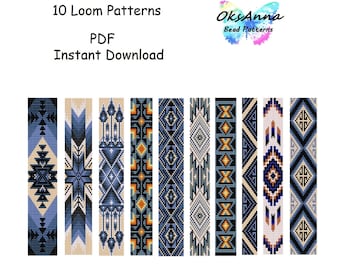 Loom bracelet pattern Bead bracelets kit Beading loom kit pattern Miyuki pattern Loom stitch bracelet design Square stitch Beadwork jewelry