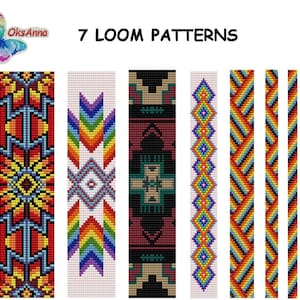 Seed bead bracelet loom pattern Miyuki pattern Beadweaving pattern Bead bracelet pattern Loom stitch Miyuki bracelet Beadwork pattern