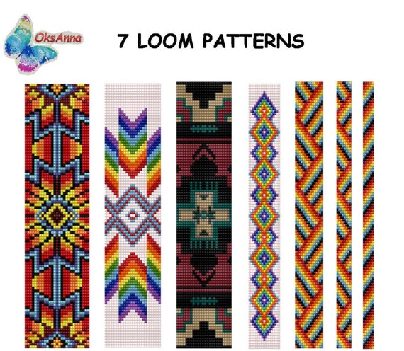 Seed Bead Bracelet Loom Pattern Miyuki Pattern Beadweaving Pattern