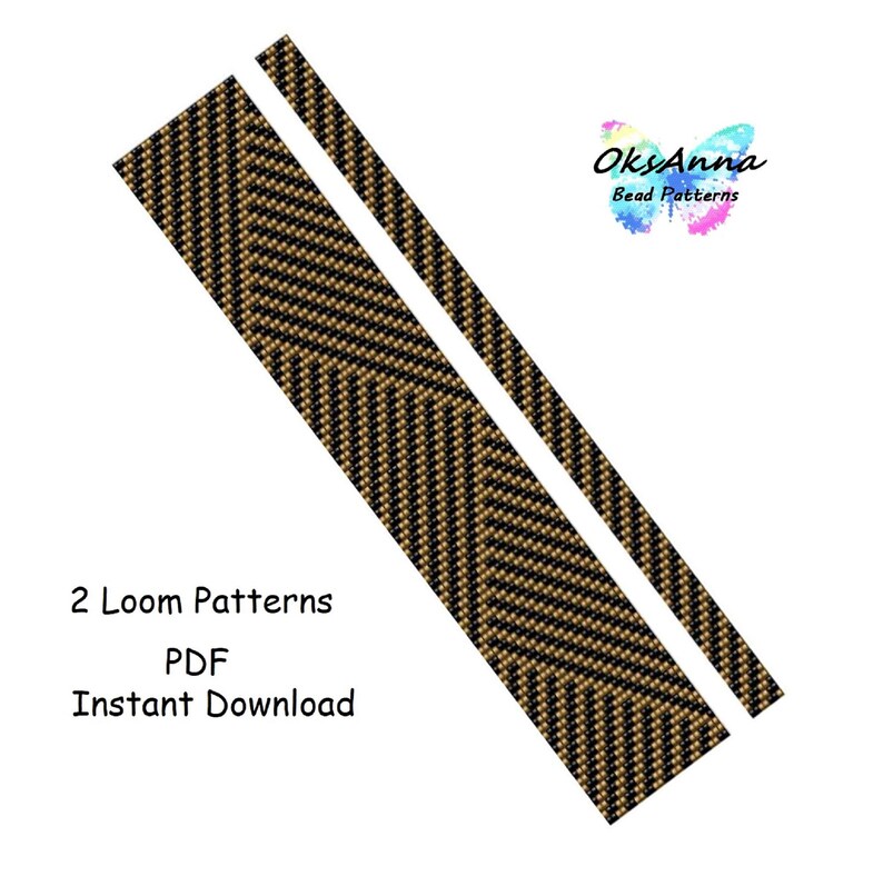 Loom Bracelet Pattern Set Miyuki Patterns Loom Weave Patterns Beading