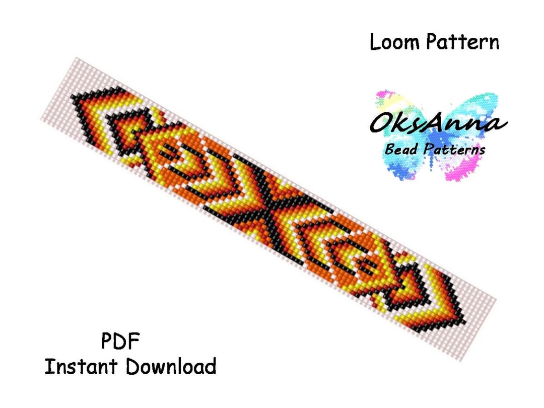 Beading Loom Pattern Loom Bracelet Pattern Loom Stitch Etsy