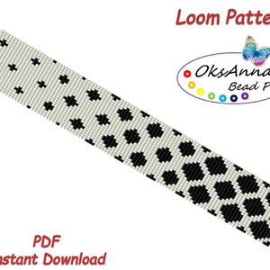 Loom pattern Beaded pattern Bracelet pattern Geometric pattern Miyuki pattern Seed bead bracelet Beadweaving pattern Beadwork bracelet