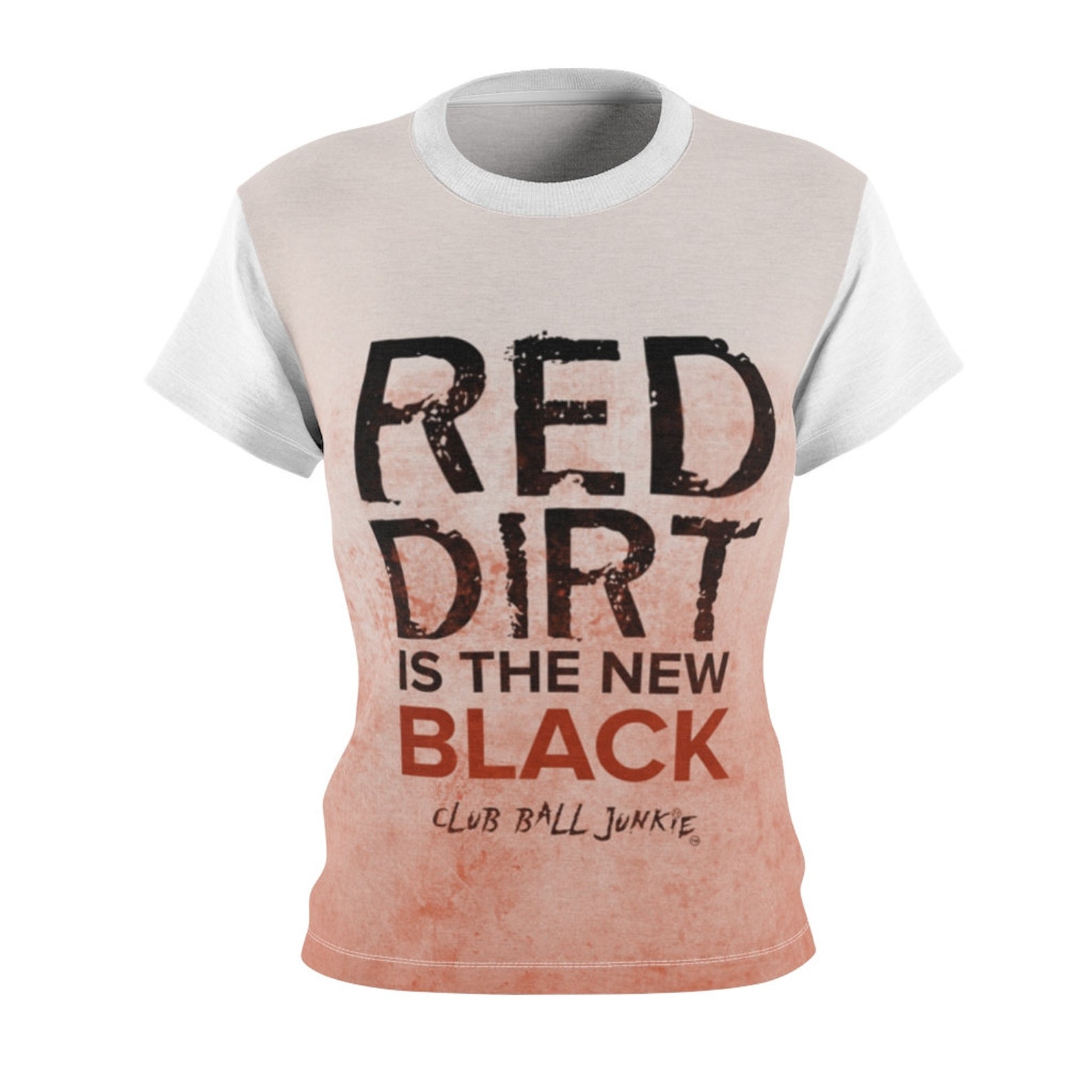 Red Dirt Baseball Shirt Red Dirt is the New Black All over print