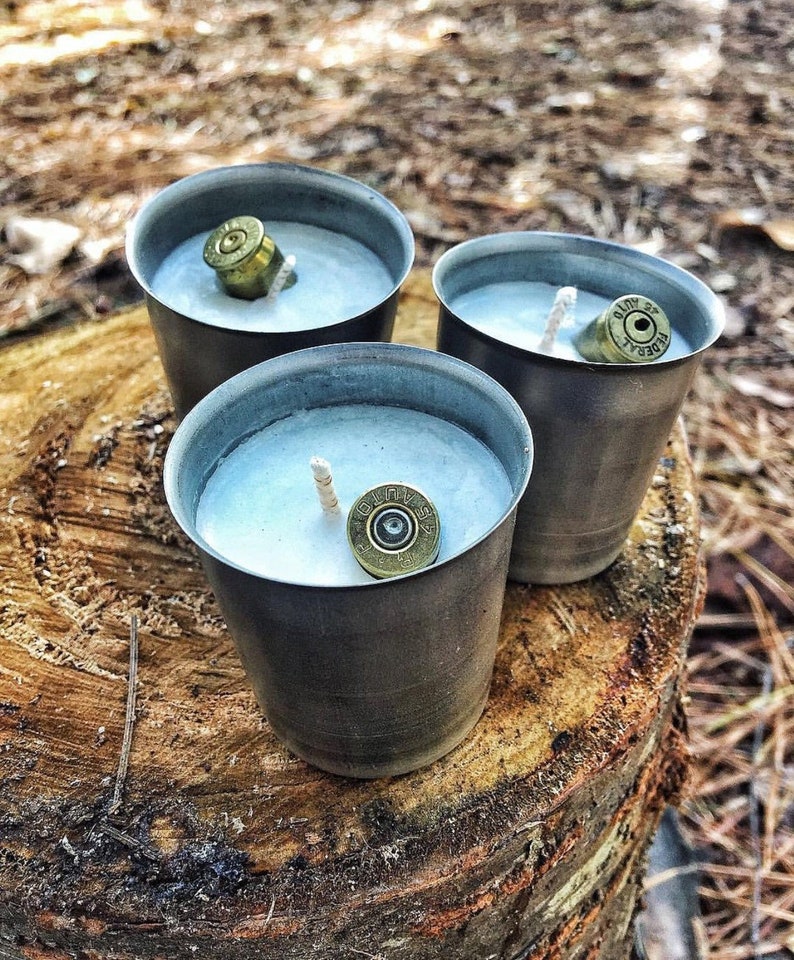 45acp bullet candles organic soy candle wax with pine tree Etsy