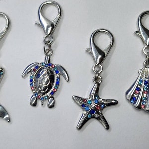 Sea Life Zipper Pull Charms