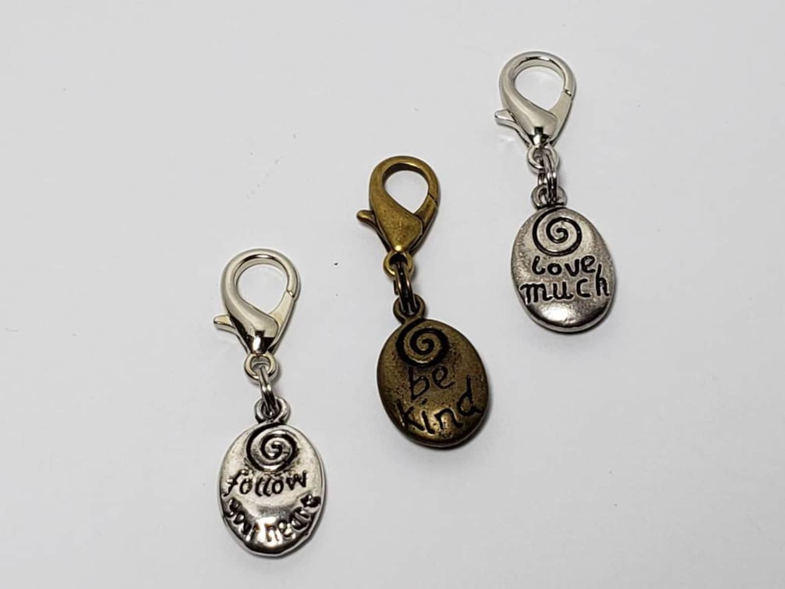 Zipper Pull Charms Etsy